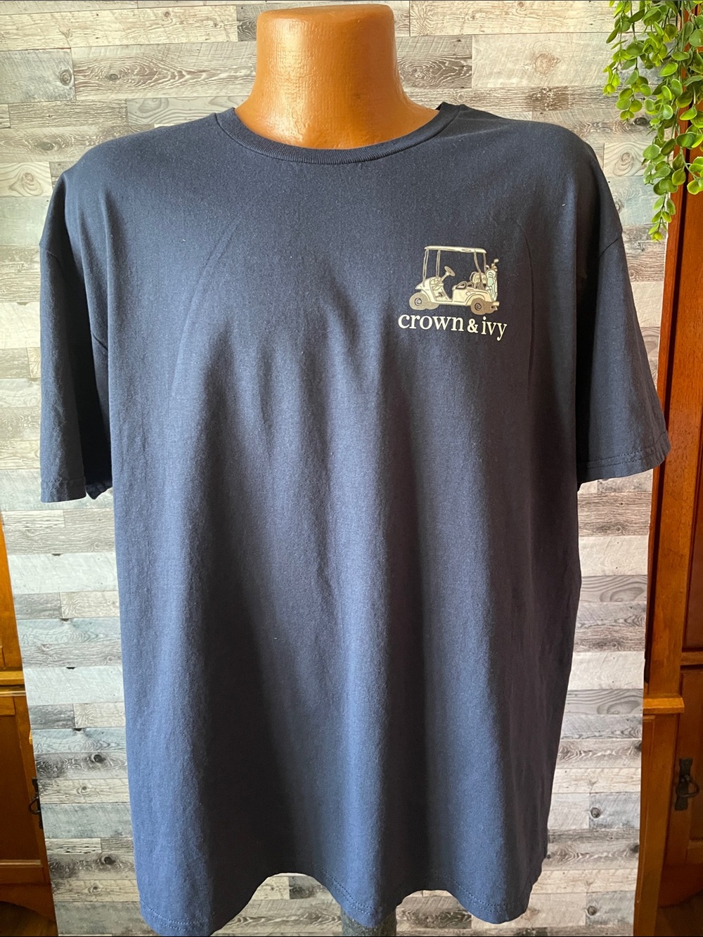 crown & ivy Navy Short-Sleeve Graphic Tee
